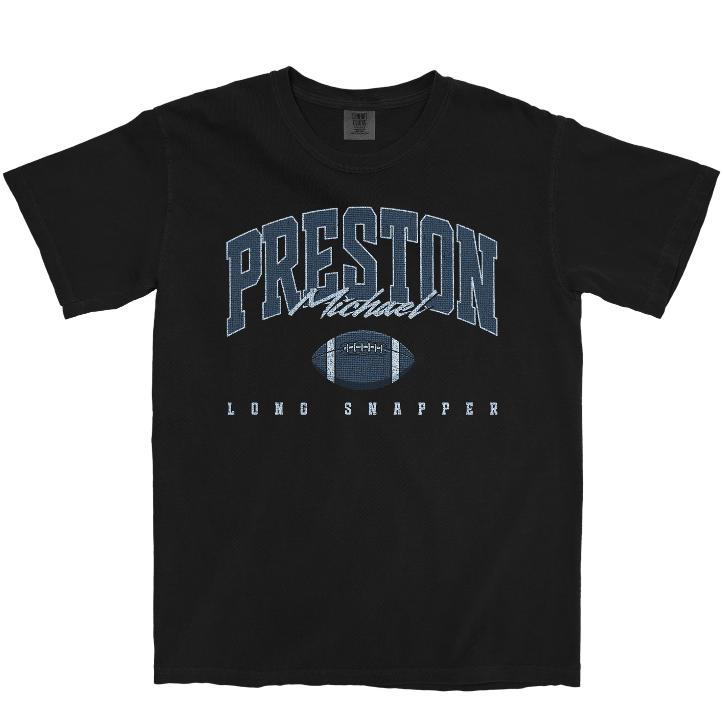 PRESTON MICHAEL RETRO BLACK TEE