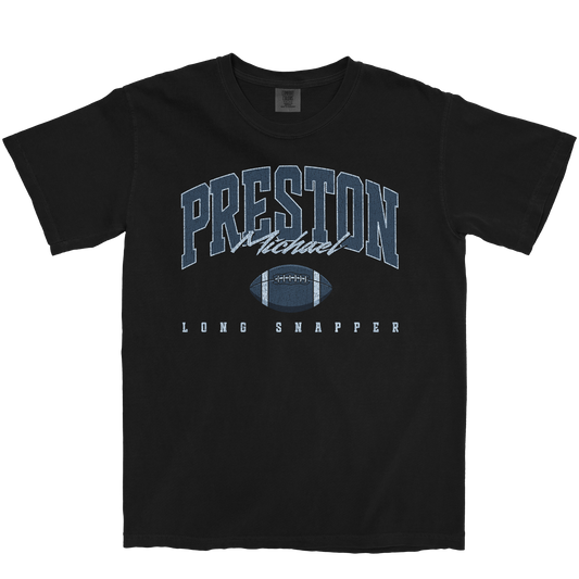 PRESTON MICHAEL RETRO BLACK TEE