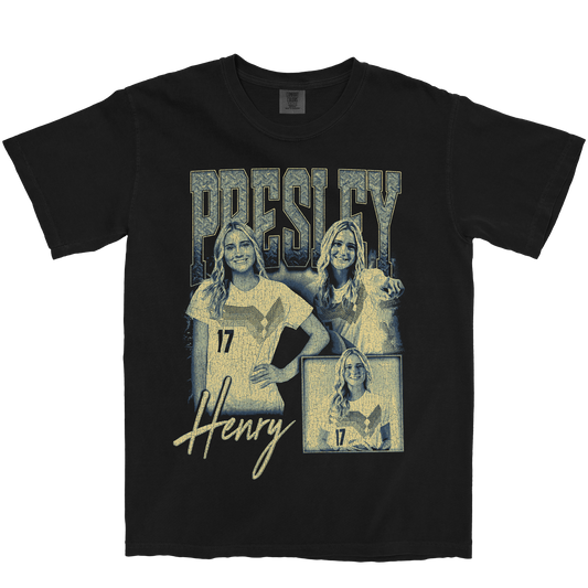 PRESLEY HENRY GRAPHIC BLACK TEE