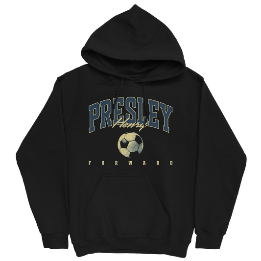 PRESLEY HENRY RETRO BLACK HOODIE