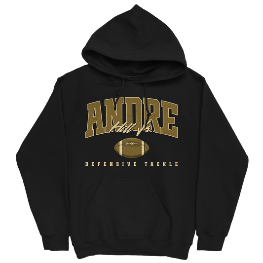 ANDRE HILL JR. RETRO BLACK HOODIE