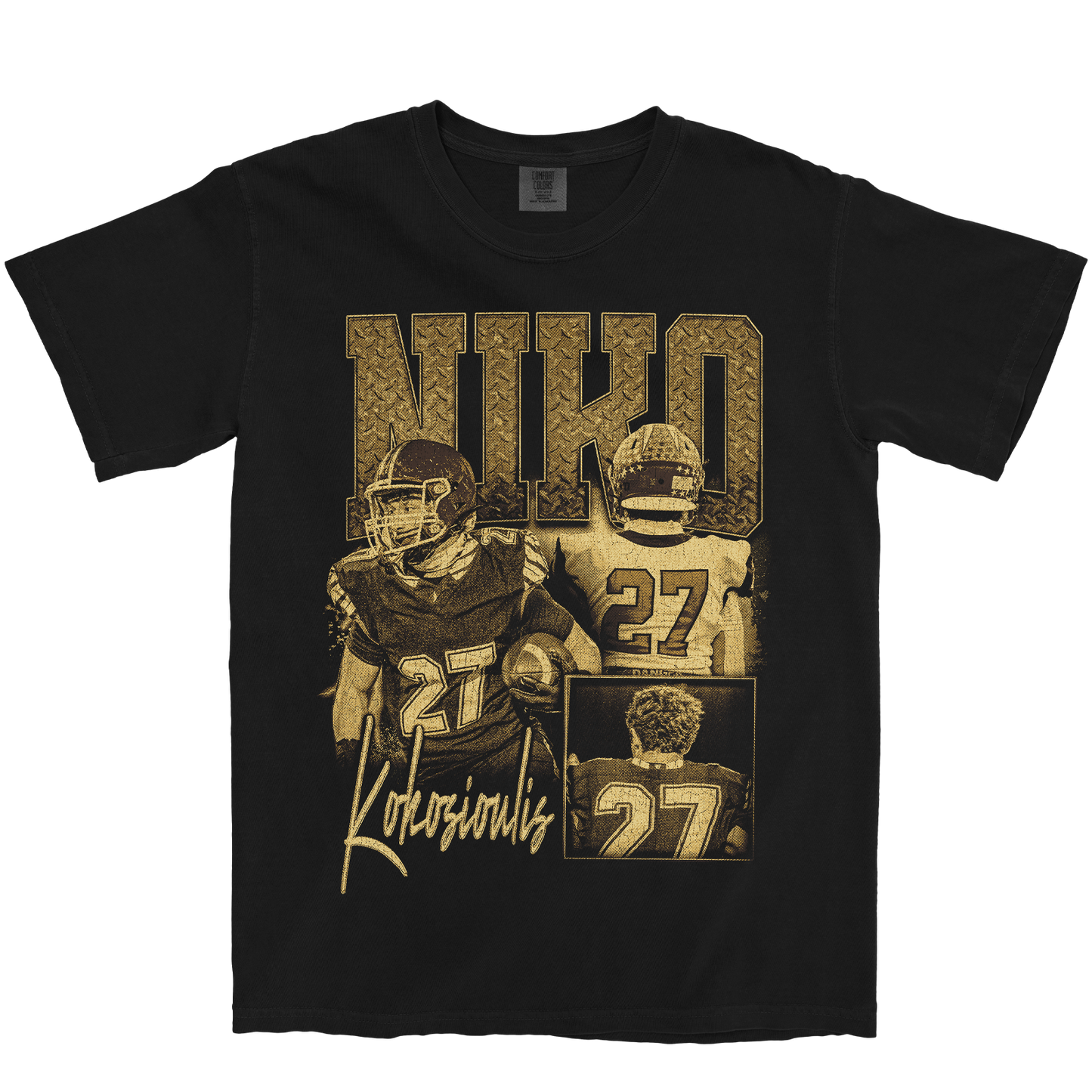 NIKO KOKOSIOULIS GRAPHIC BLACK TEE