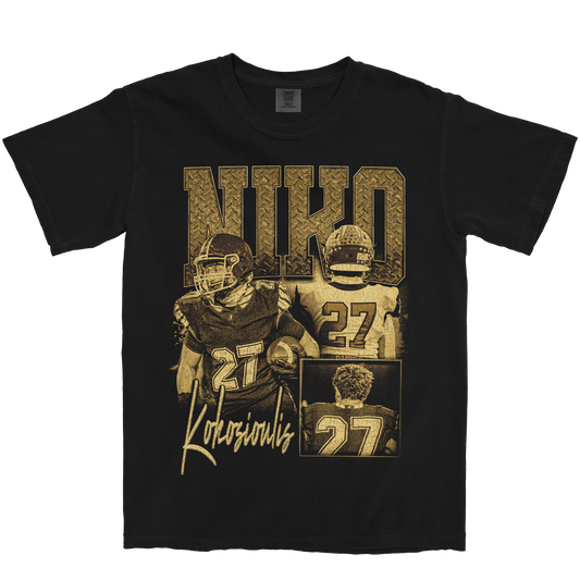 NIKO KOKOSIOULIS GRAPHIC BLACK TEE