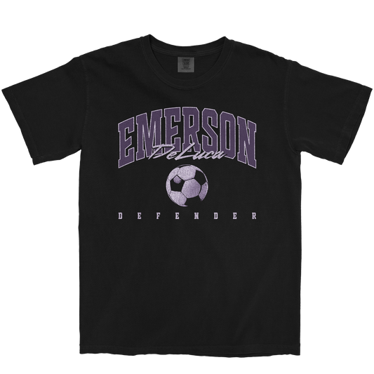 EMERSON DELUCA RETRO BLACK TEE