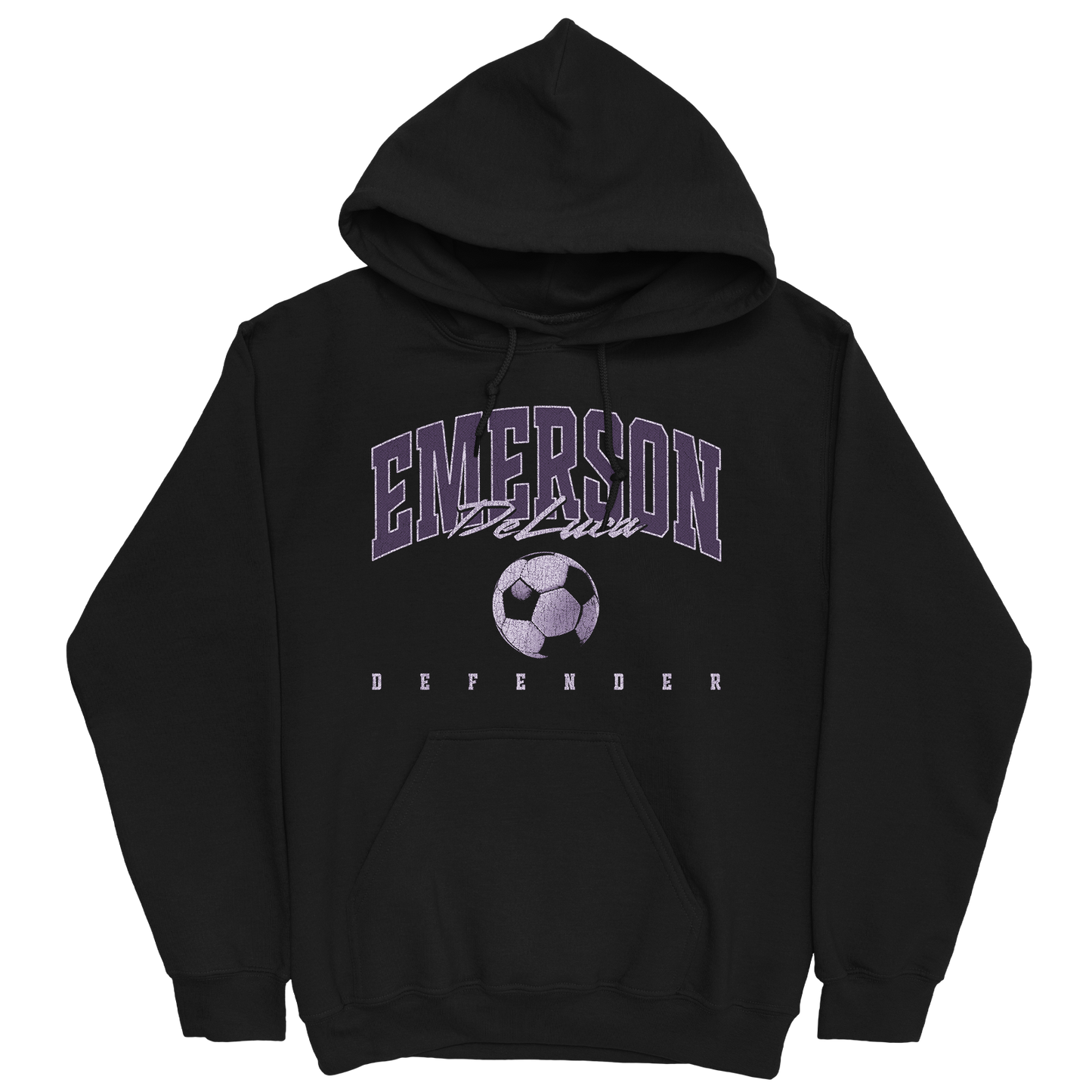 EMERSON DELUCA RETRO BLACK HOODIE