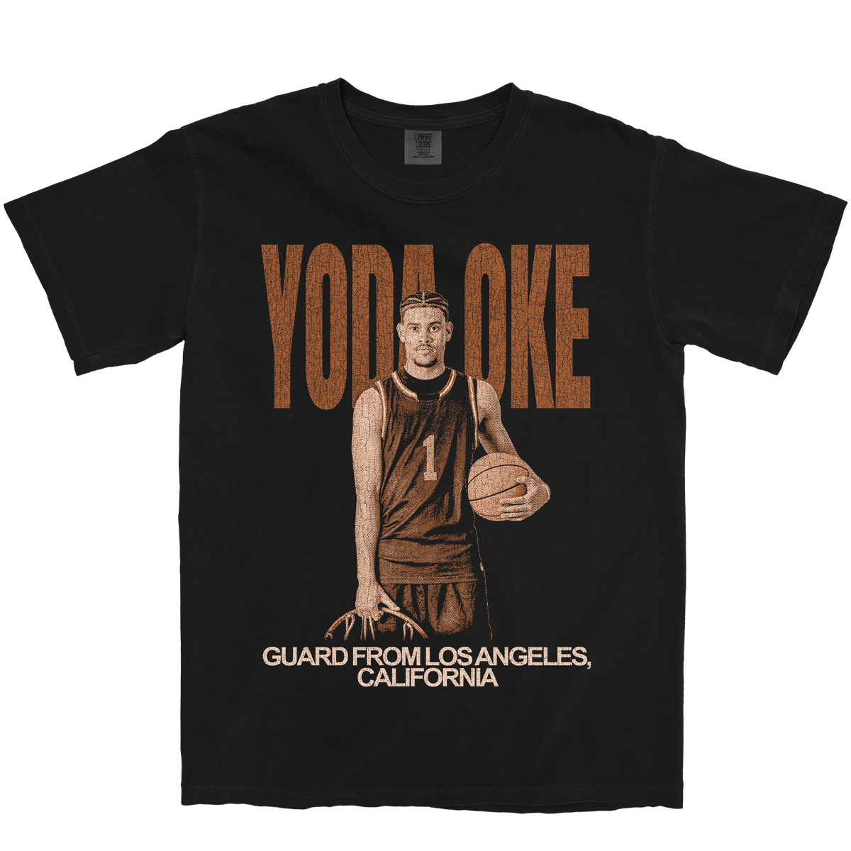 YODA OKE VINTAGE BLACK TEE