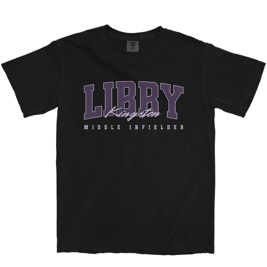 LIBBY KINGSTON RETRO BLACK TEE