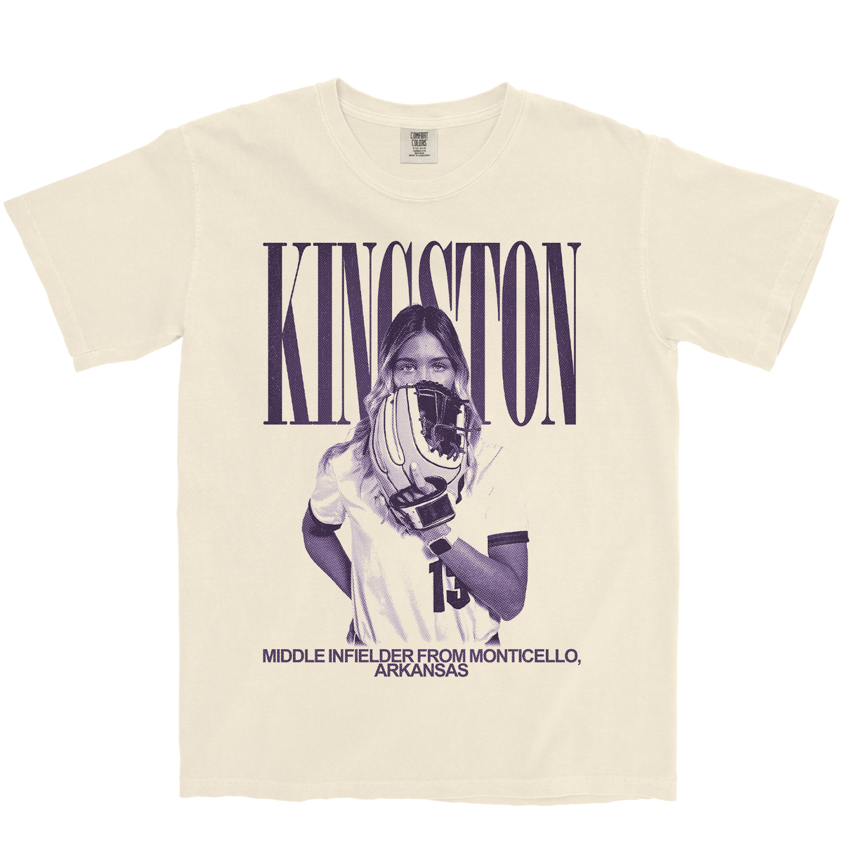 LIBBY KINGSTON VINTAGE IVORY TEE