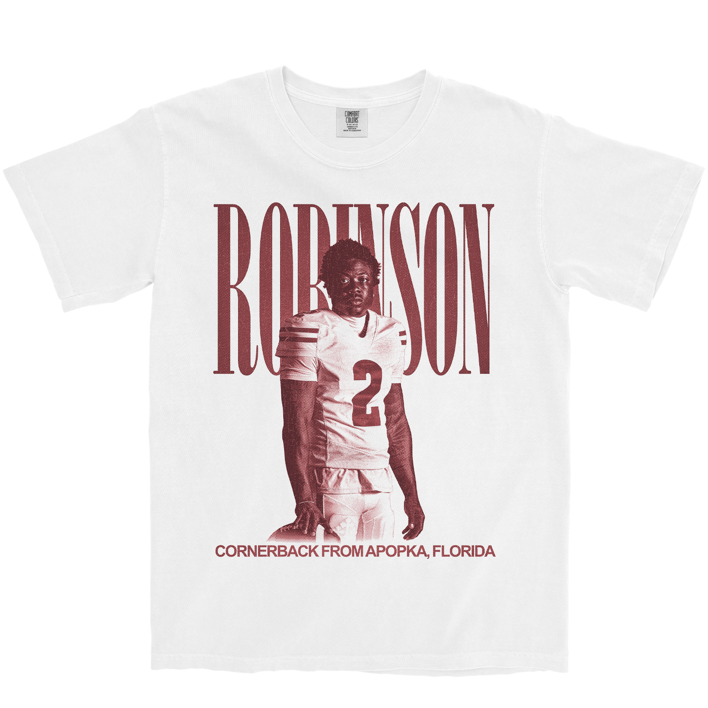 JAVAN ROBINSON VINTAGE WHITE TEE