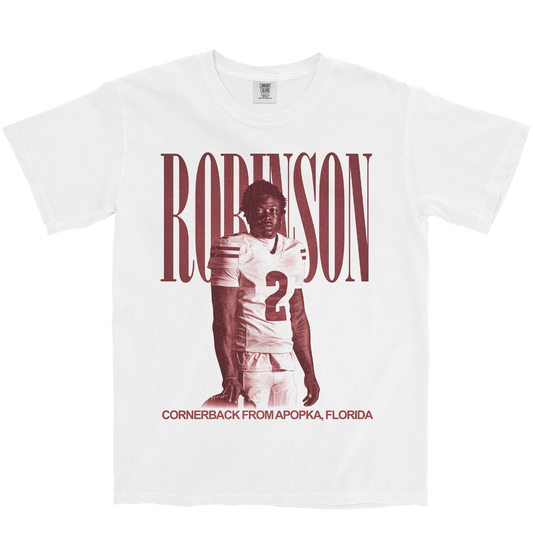 JAVAN ROBINSON VINTAGE WHITE TEE
