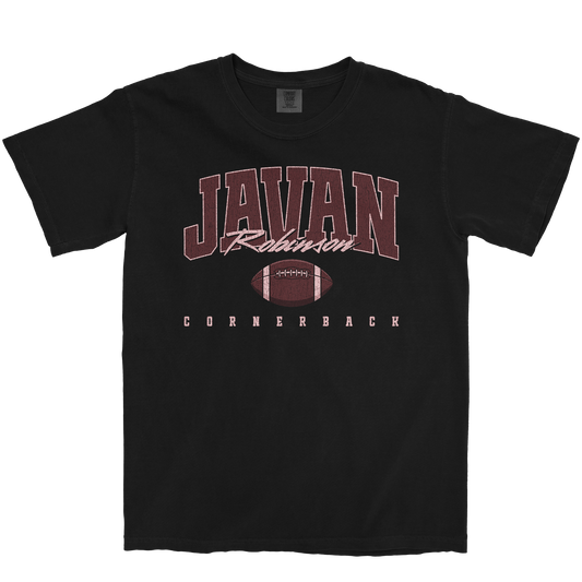 JAVAN ROBINSON RETRO BLACK TEE