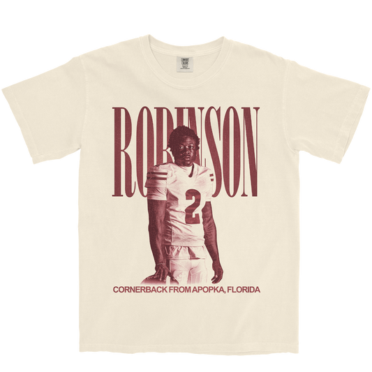 JAVAN ROBINSON VINTAGE IVORY TEE