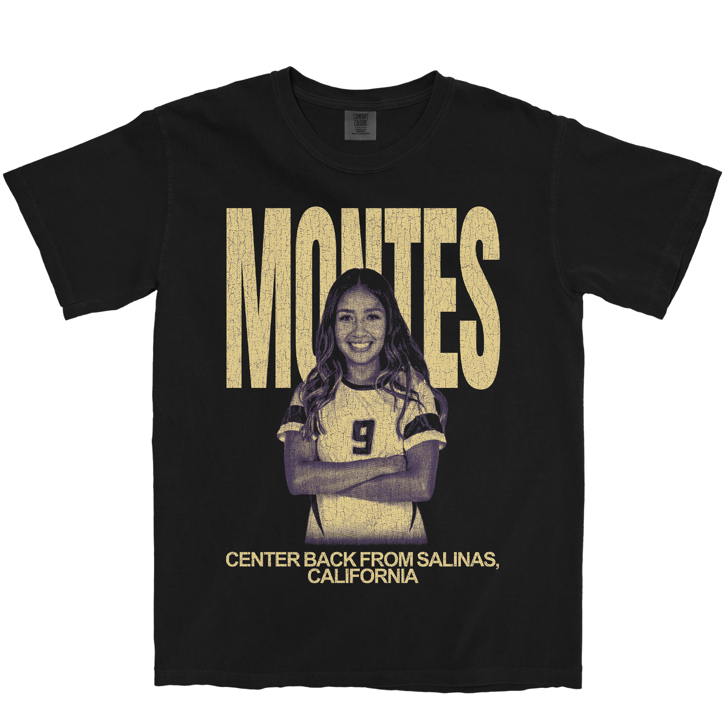 JENNIFER MONTES VINTAGE BLACK TEE