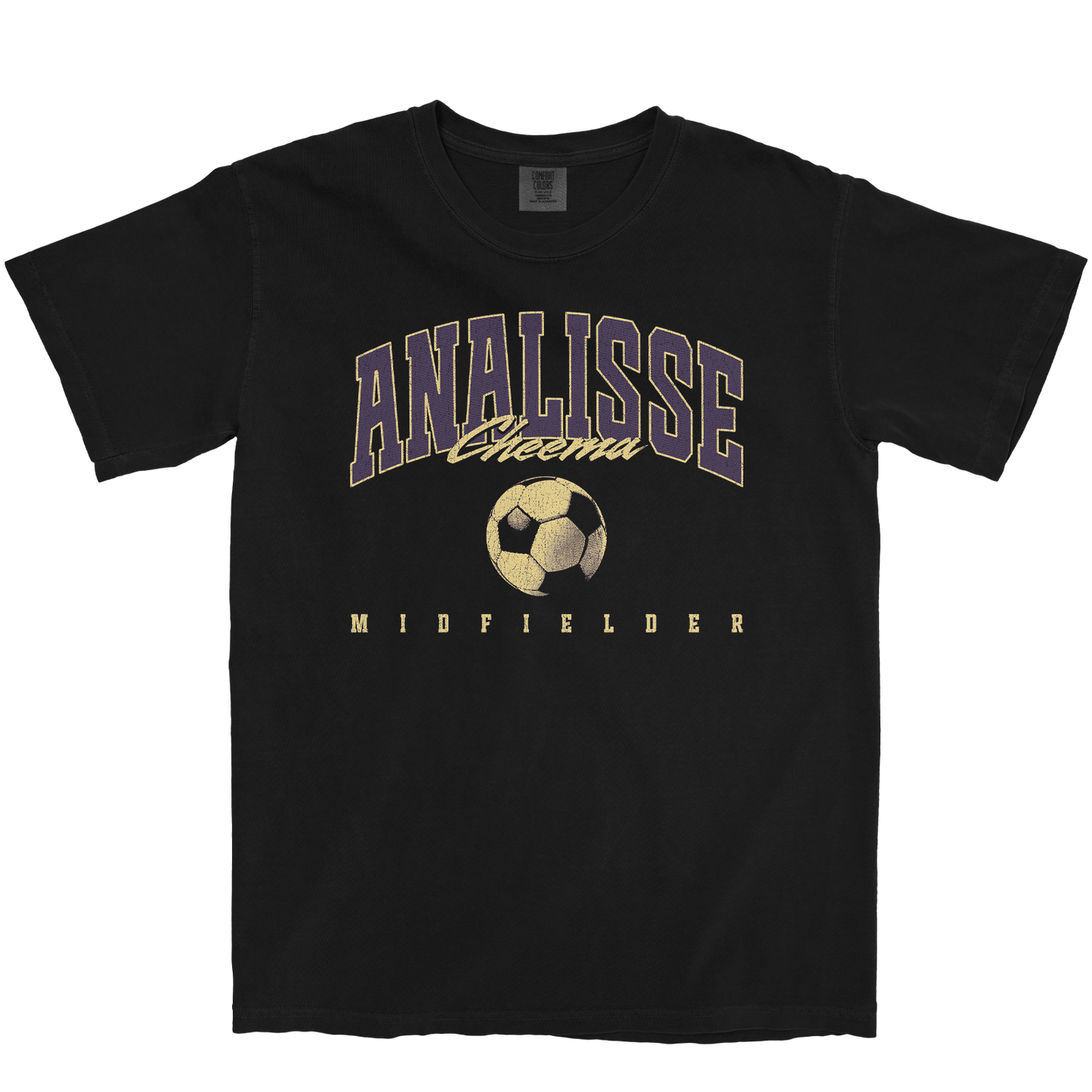 ANALISSE CHEEMA RETRO BLACK TEE