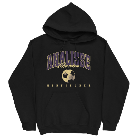 ANALISSE CHEEMA RETRO BLACK HOODIE