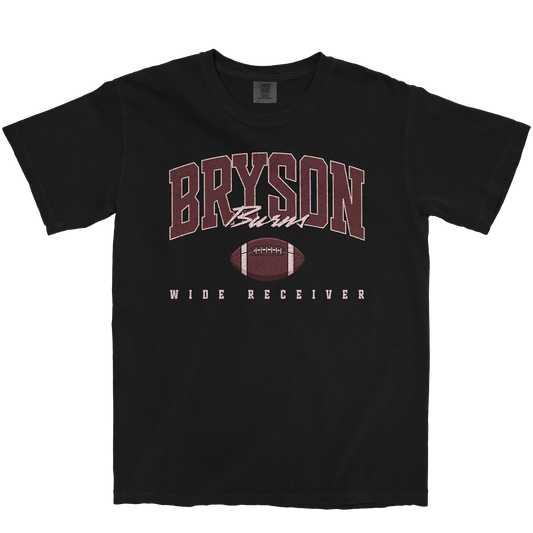 BRYSON BURNS RETRO BLACK TEE