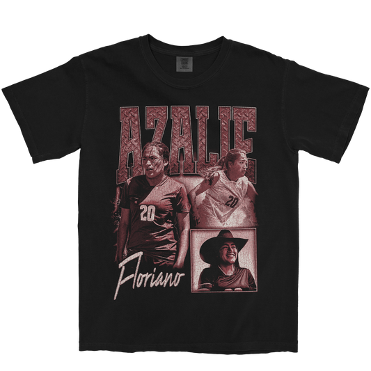 AZALIE FLORIANO GRAPHIC BLACK TEE