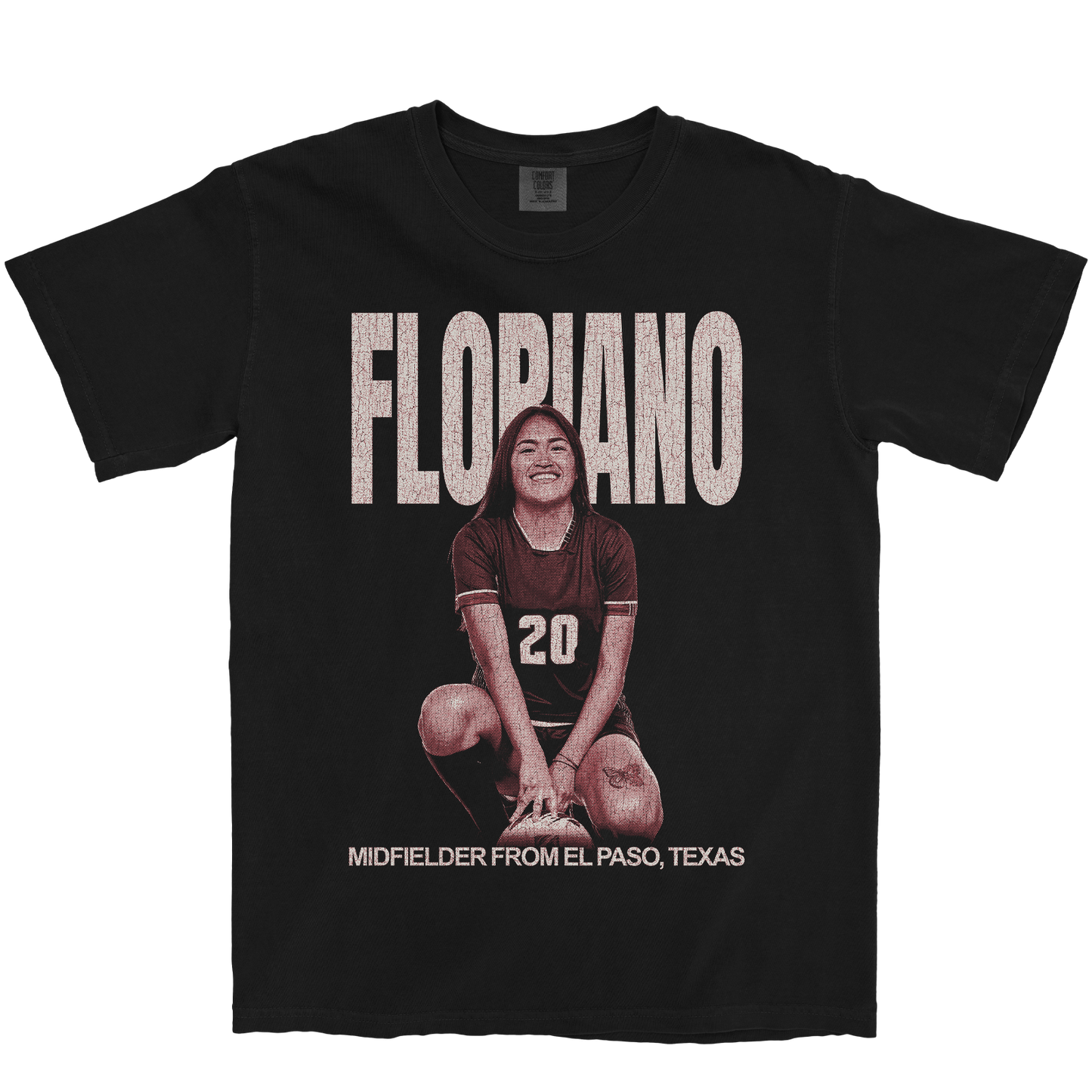 AZALIE FLORIANO VINTAGE BLACK TEE