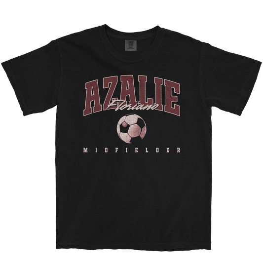 AZALIE FLORIANO RETRO BLACK TEE