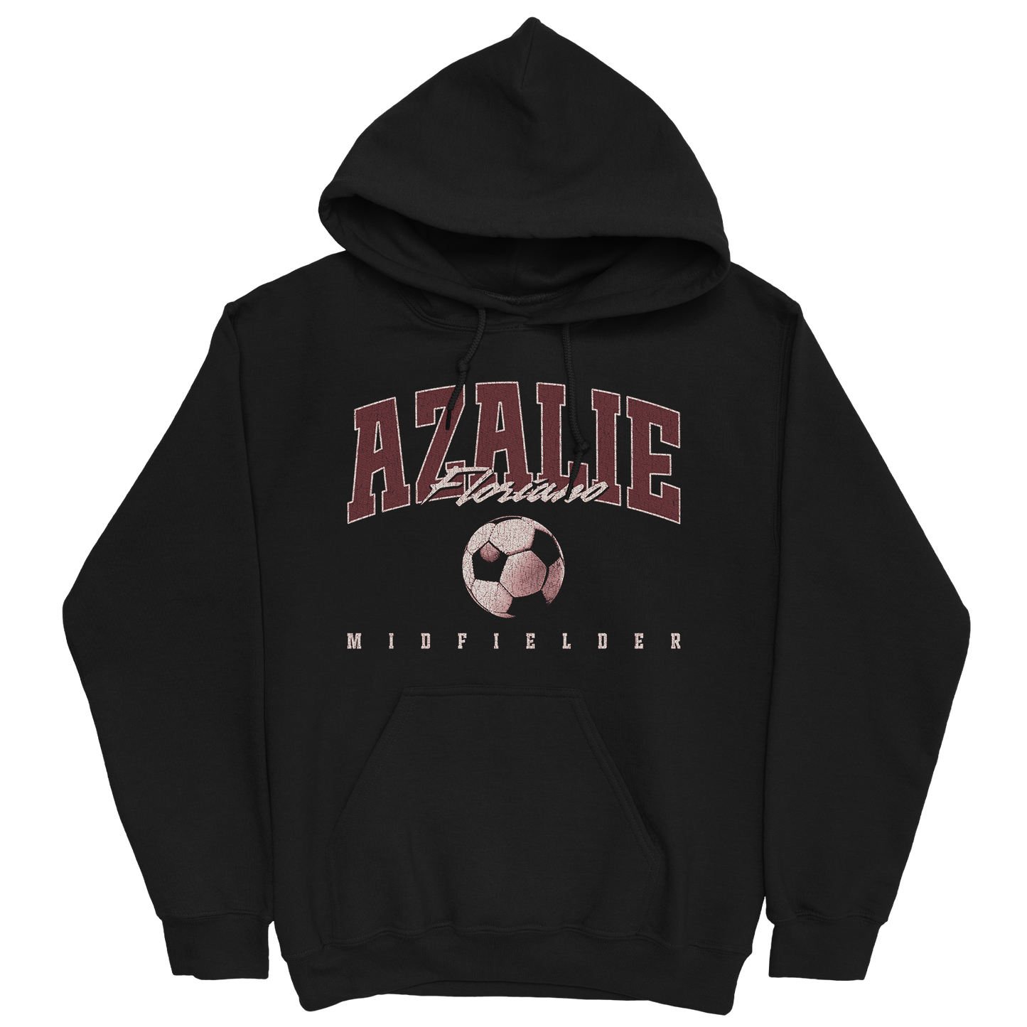 AZALIE FLORIANO RETRO BLACK HOODIE