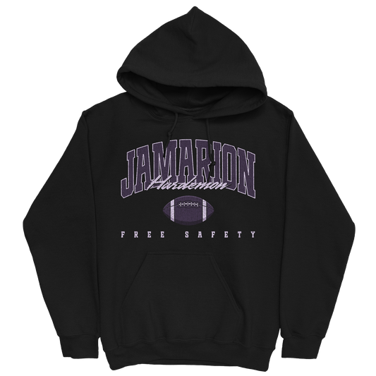 JAMARION HARDEMON RETRO BLACK HOODIE