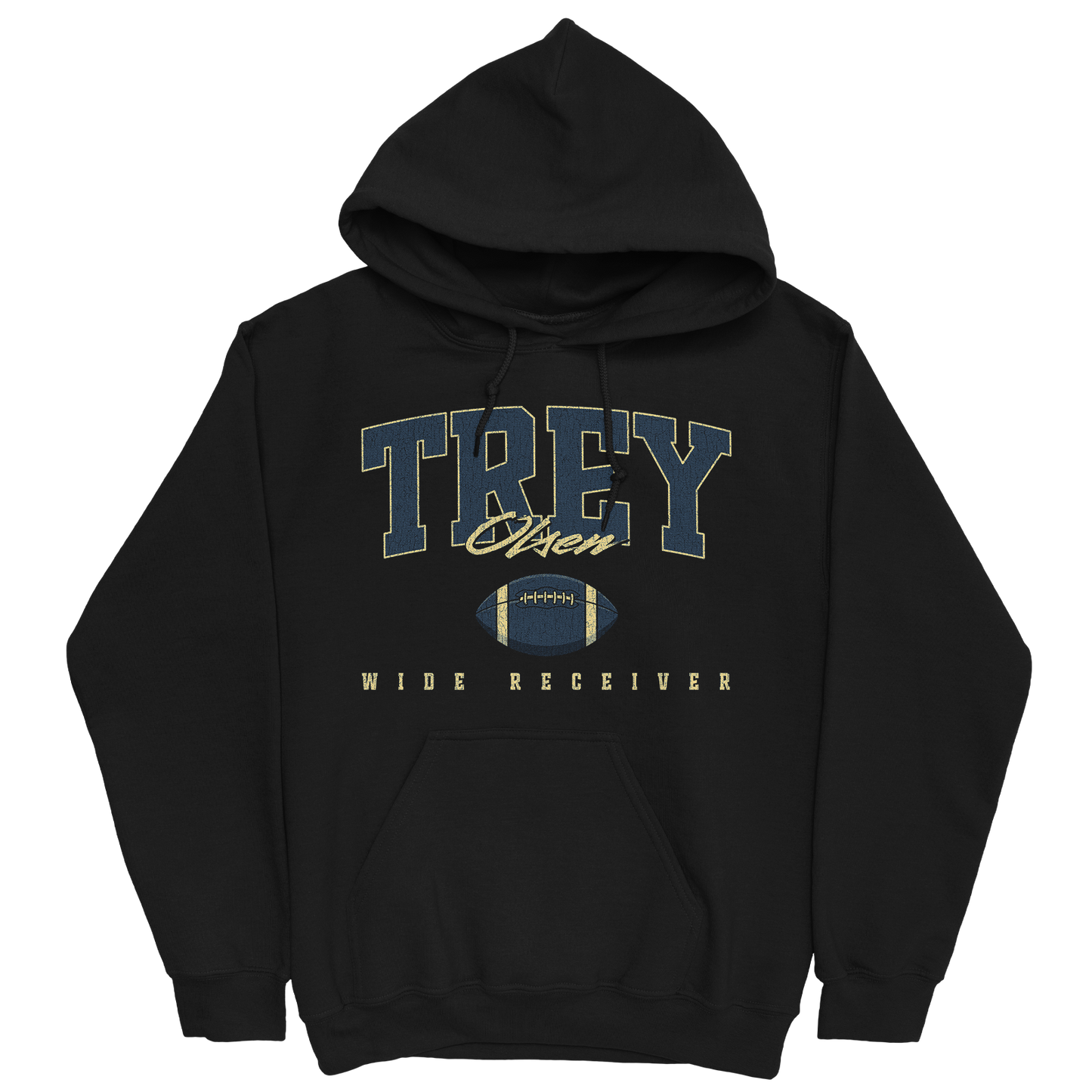 TREY OLSEN RETRO BLACK HOODIE