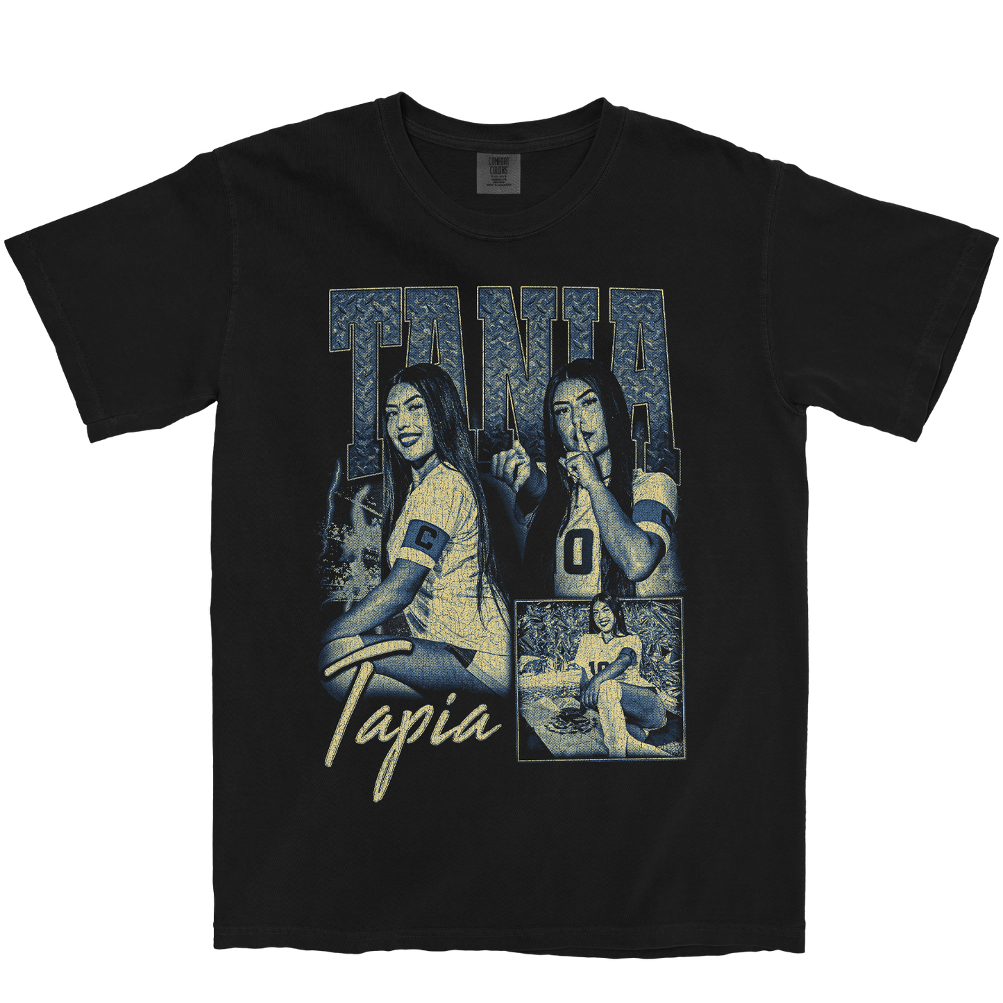 TANIA TAPIA GRAPHIC BLACK TEE