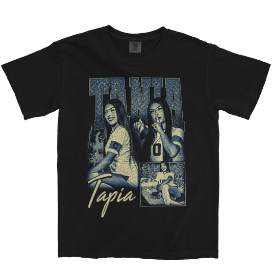 TANIA TAPIA GRAPHIC BLACK TEE
