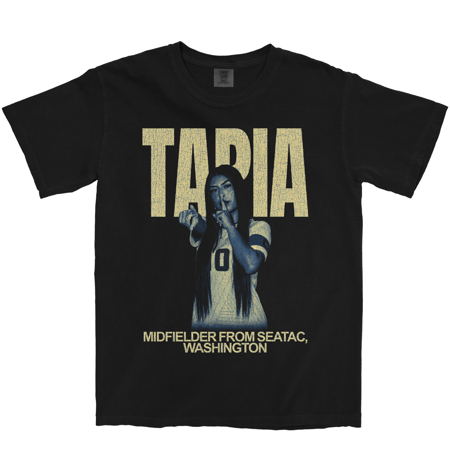 TANIA TAPIA VINTAGE BLACK TEE