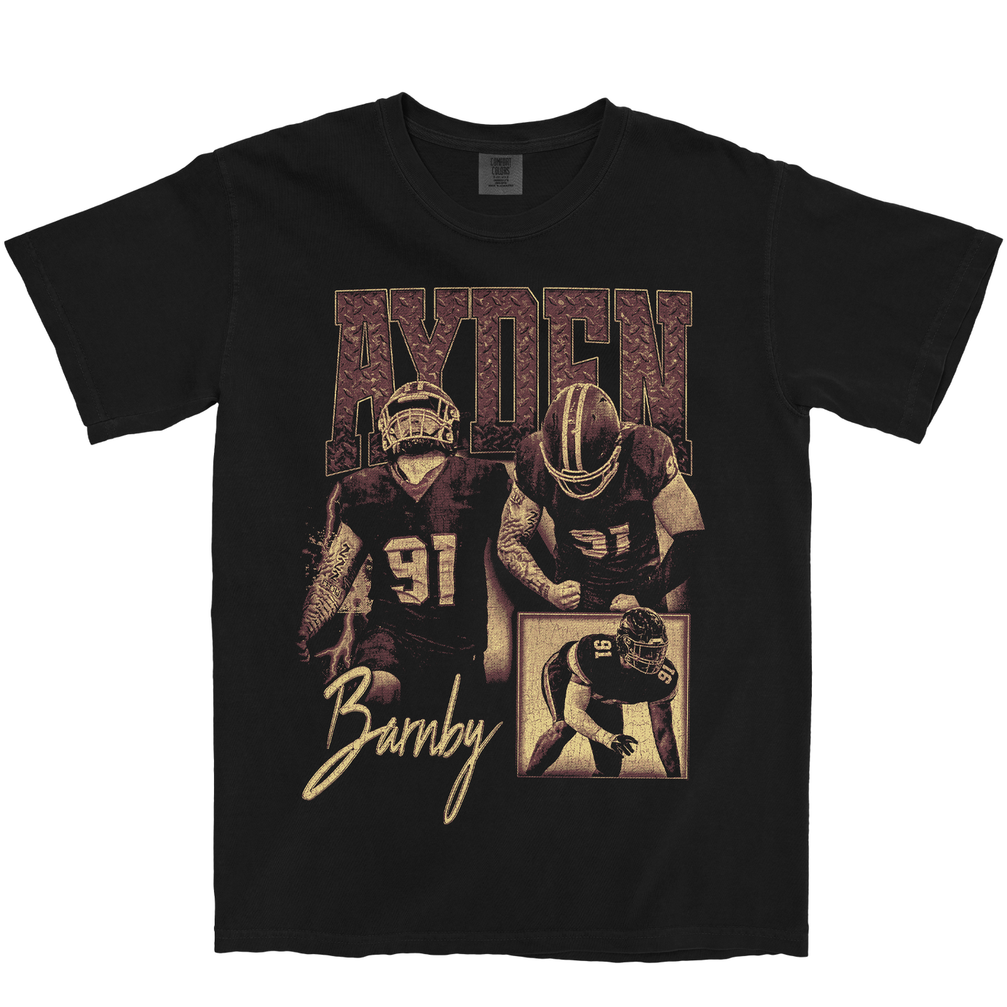 AYDEN BARNBY GRAPHIC BLACK TEE