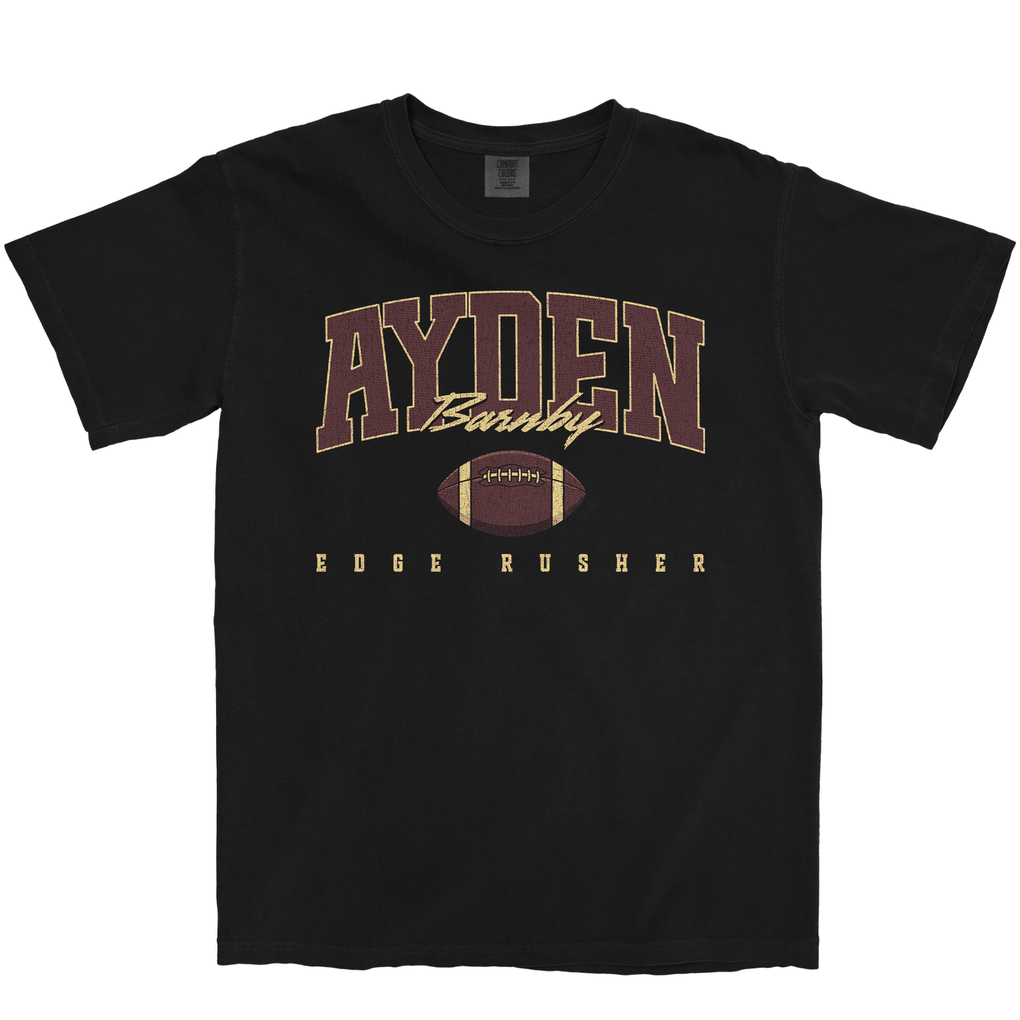 AYDEN BARNBY RETRO BLACK TEE