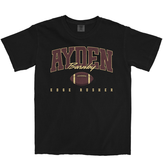AYDEN BARNBY RETRO BLACK TEE