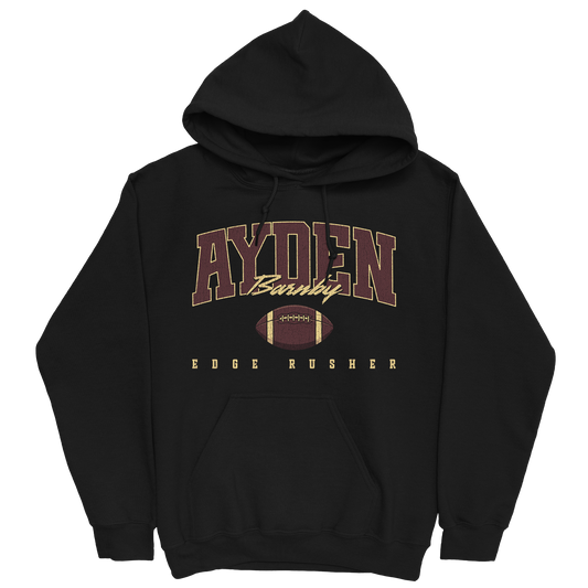 AYDEN BARNBY RETRO BLACK HOODIE