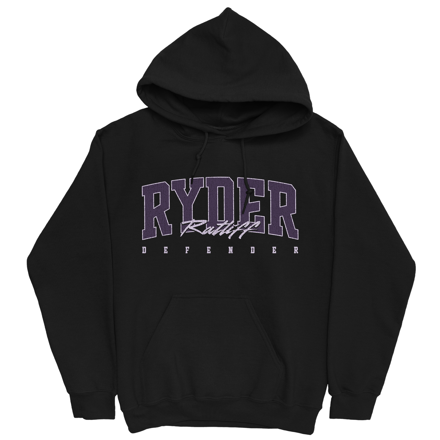 RYDER RATLIFF RETRO BLACK HOODIE
