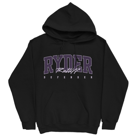 RYDER RATLIFF RETRO BLACK HOODIE