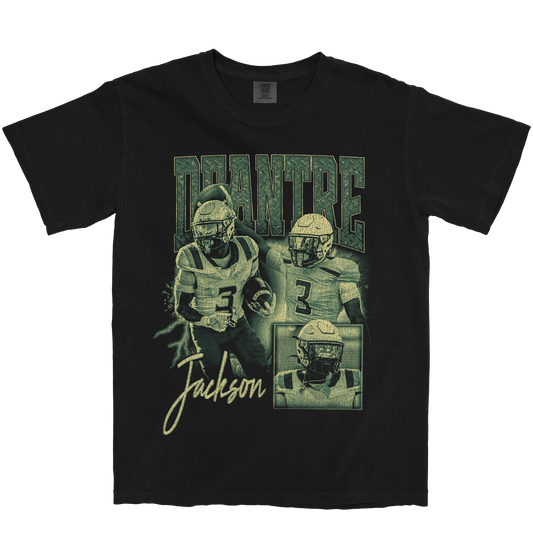 DEANTRE JACKSON GRAPHIC BLACK TEE