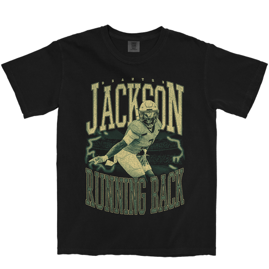 DEANTRE JACKSON VINTAGE BLACK TEE