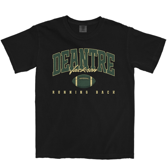 DEANTRE JACKSON RETRO BLACK TEE