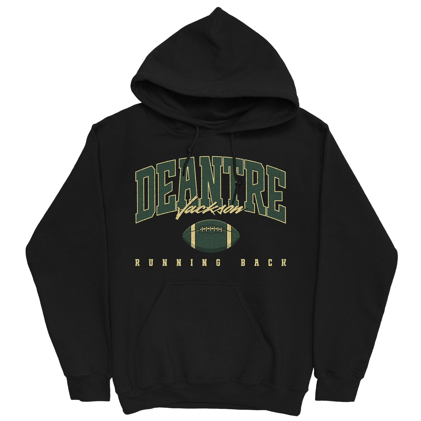 DEANTRE JACKSON RETRO BLACK HOODIE