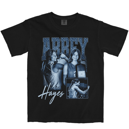 ABBEY HAYES GRAPHIC BLACK TEE