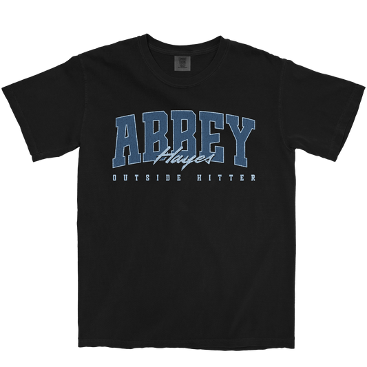 ABBEY HAYES RETRO BLACK TEE
