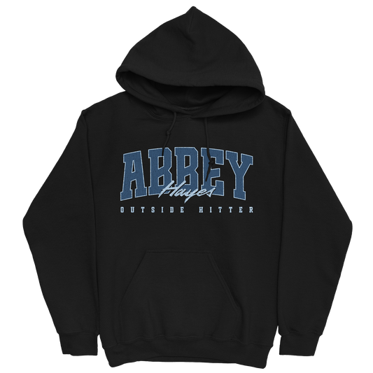 ABBEY HAYES RETRO BLACK HOODIE