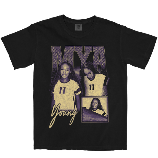 MYA YOUNG GRAPHIC BLACK TEE