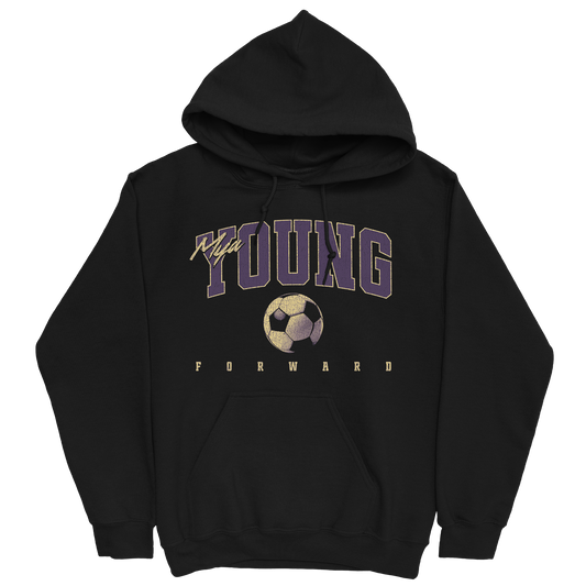 MYA YOUNG RETRO BLACK HOODIE