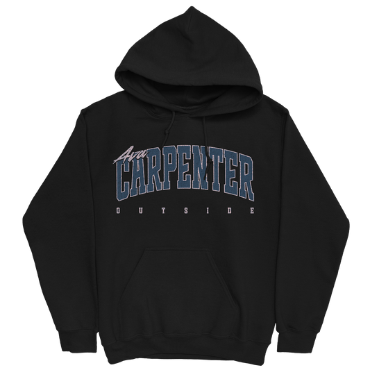 AVA CARPENTER RETRO BLACK HOODIE
