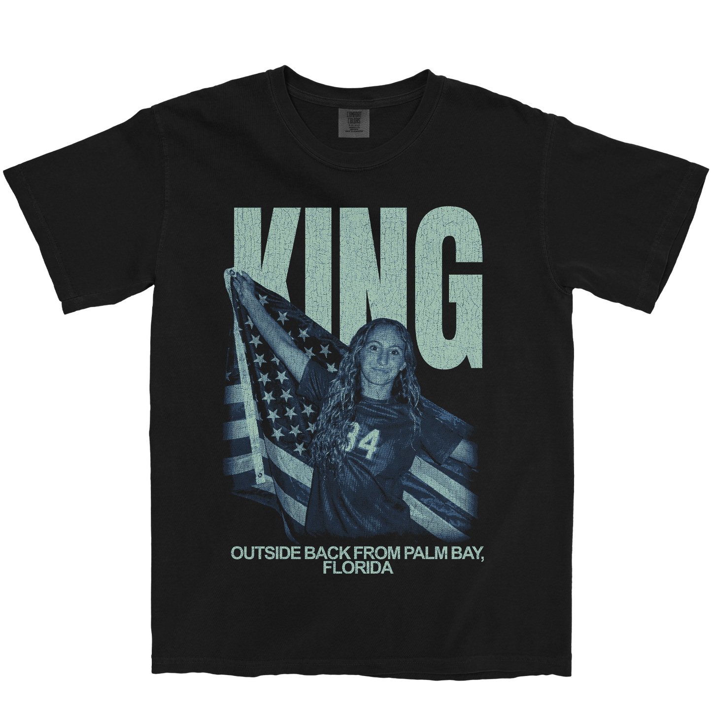 ABBY KING VINTAGE BLACK TEE