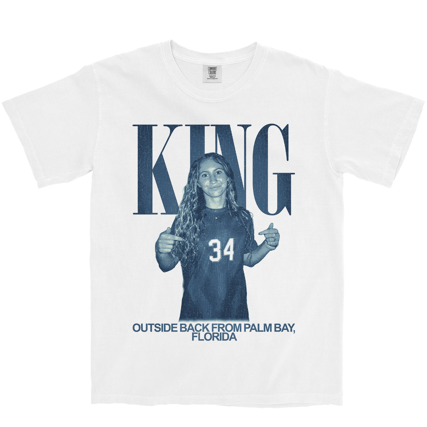 ABBY KING VINTAGE WHITE TEE