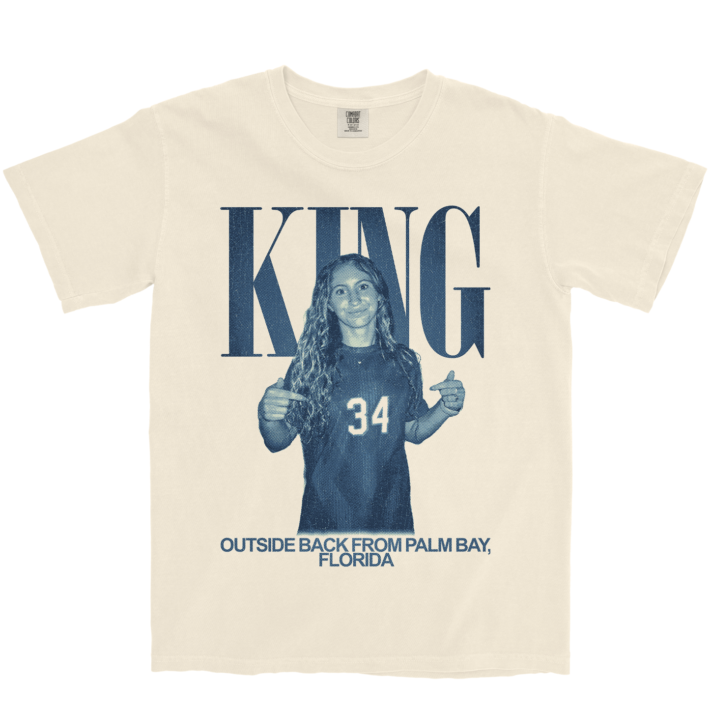 ABBY KING VINTAGE IVORY TEE