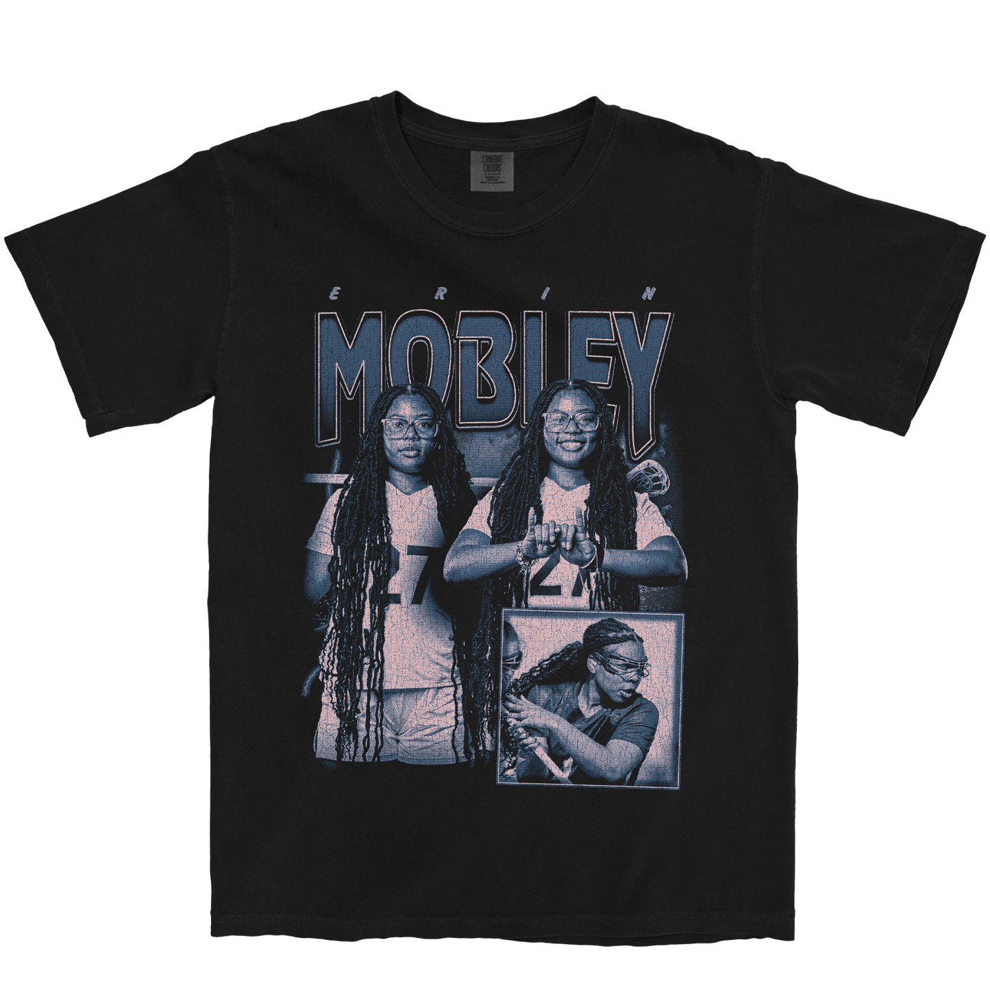 ERIN MOBLEY GRAPHIC BLACK TEE