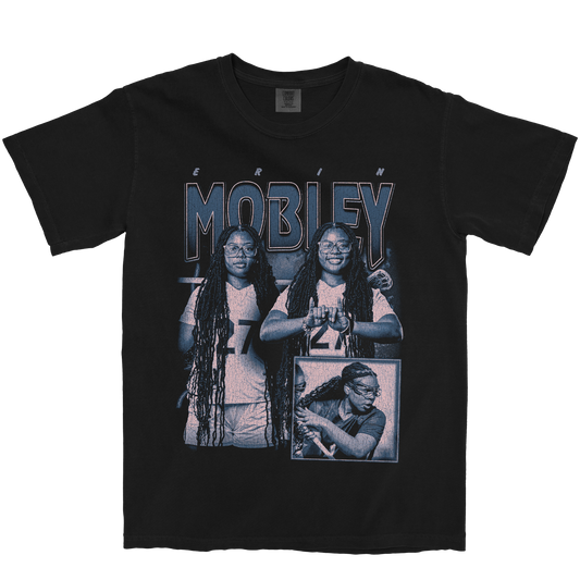 ERIN MOBLEY GRAPHIC BLACK TEE